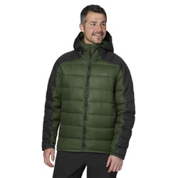 Flylow General's Down Jacket Men's in Black and Pine